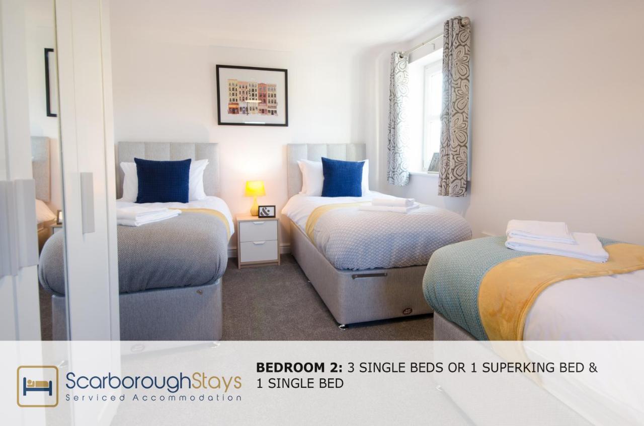 Hibernia Place, 3 Bedroom Townhouse With Patio & Seating Area - Free Parking 스카버러 외부 사진