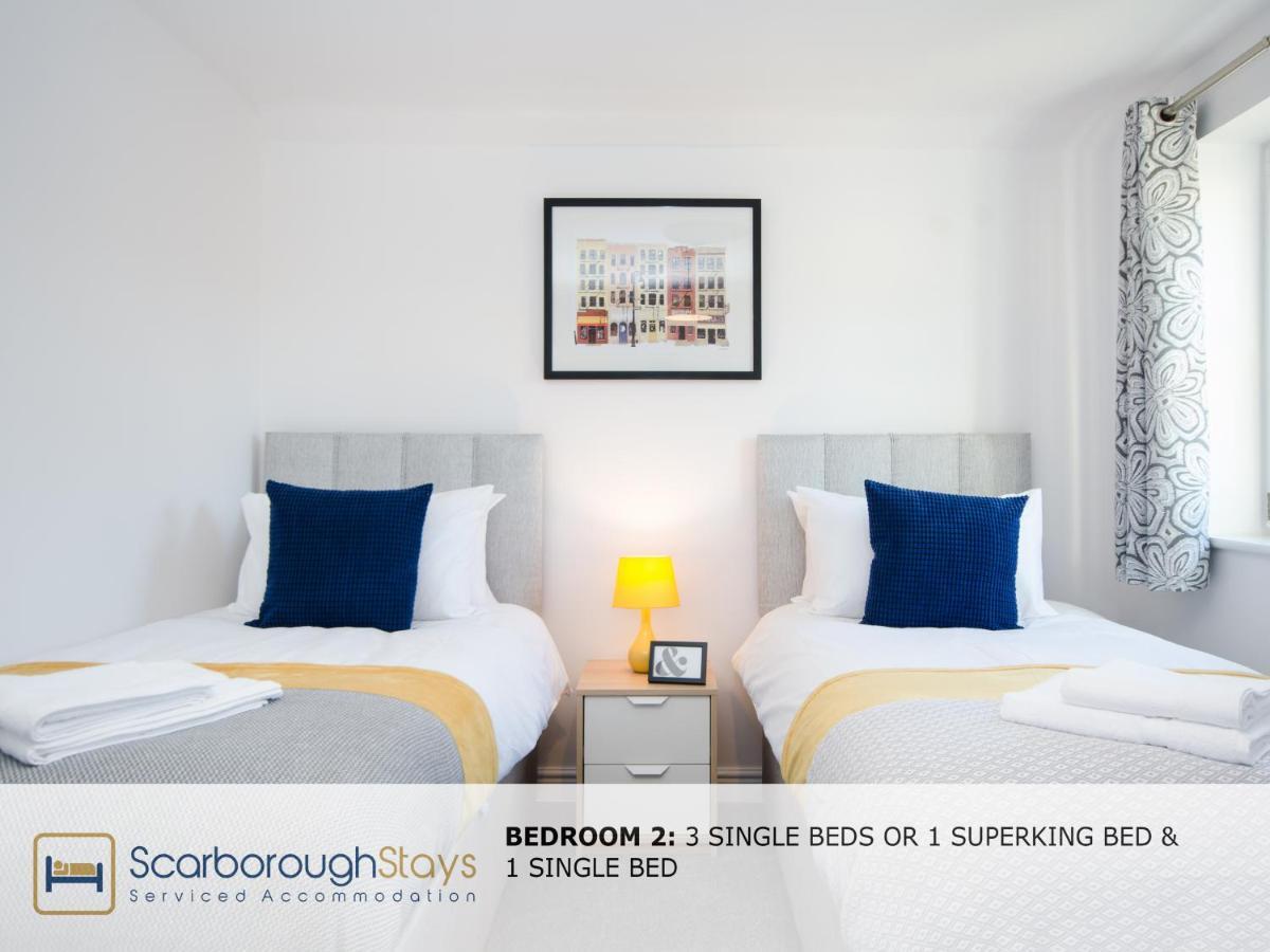 Hibernia Place, 3 Bedroom Townhouse With Patio & Seating Area - Free Parking 스카버러 외부 사진