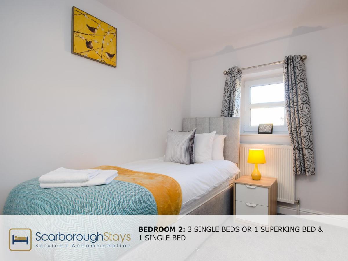 Hibernia Place, 3 Bedroom Townhouse With Patio & Seating Area - Free Parking 스카버러 외부 사진