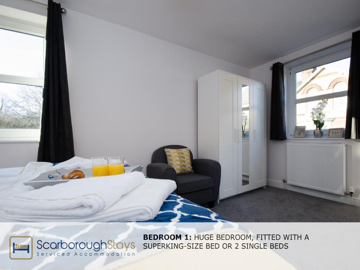 Hibernia Place, 3 Bedroom Townhouse With Patio & Seating Area - Free Parking 스카버러 외부 사진