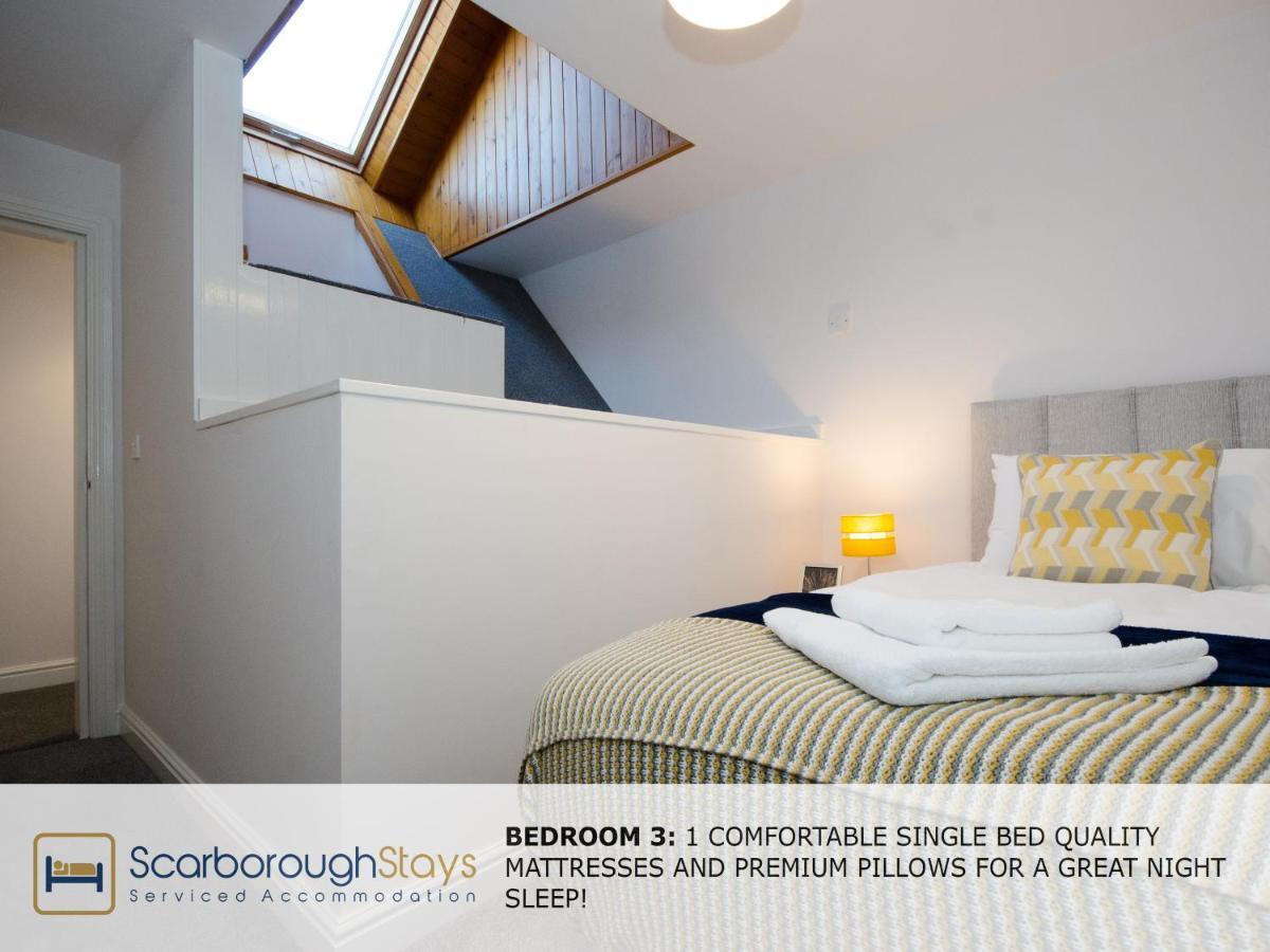 Hibernia Place, 3 Bedroom Townhouse With Patio & Seating Area - Free Parking 스카버러 외부 사진