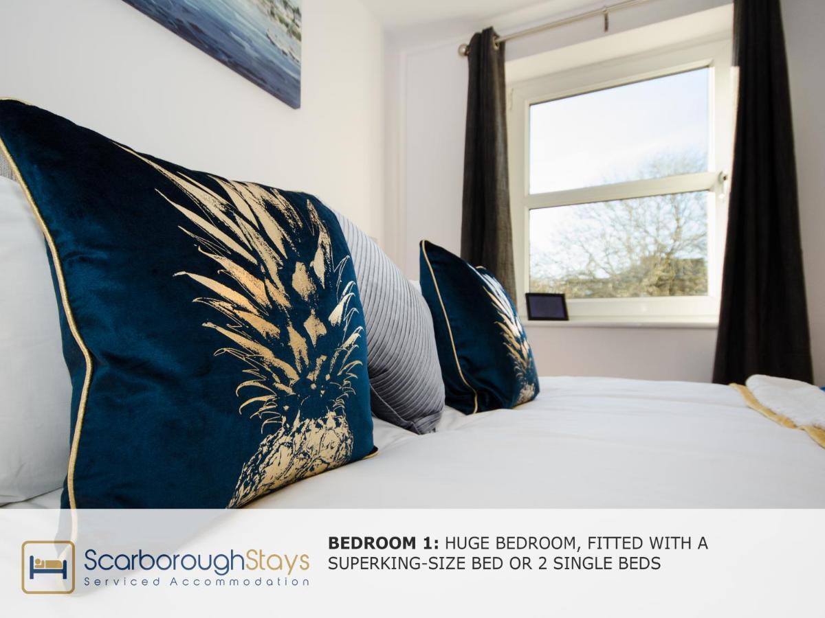Hibernia Place, 3 Bedroom Townhouse With Patio & Seating Area - Free Parking 스카버러 외부 사진